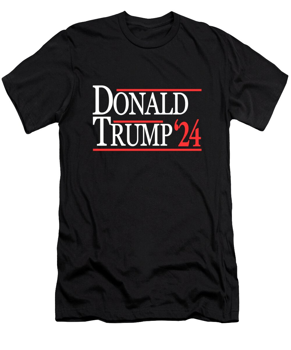Conservative T-Shirt featuring the digital art Donald Trump 2024 by Flippin Sweet Gear