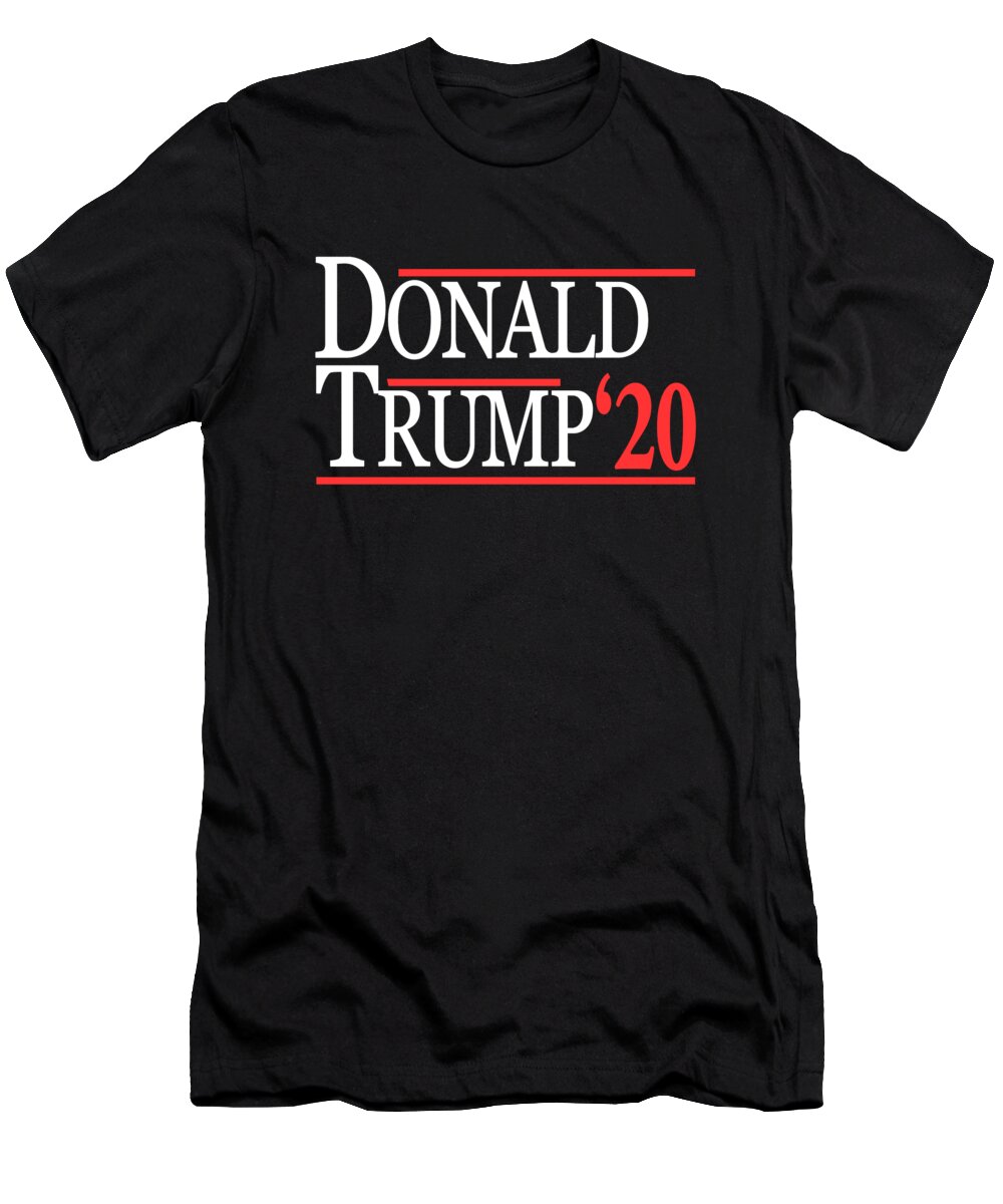 Funny T-Shirt featuring the digital art Donald Trump For President 2020 by Flippin Sweet Gear