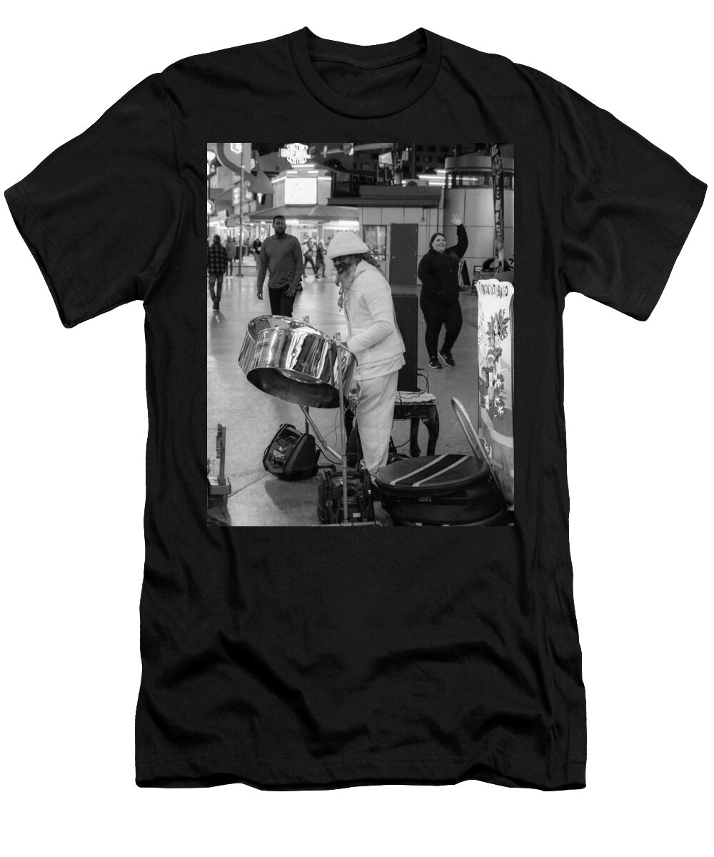  T-Shirt featuring the photograph Drummer by Rodney Lee Williams
