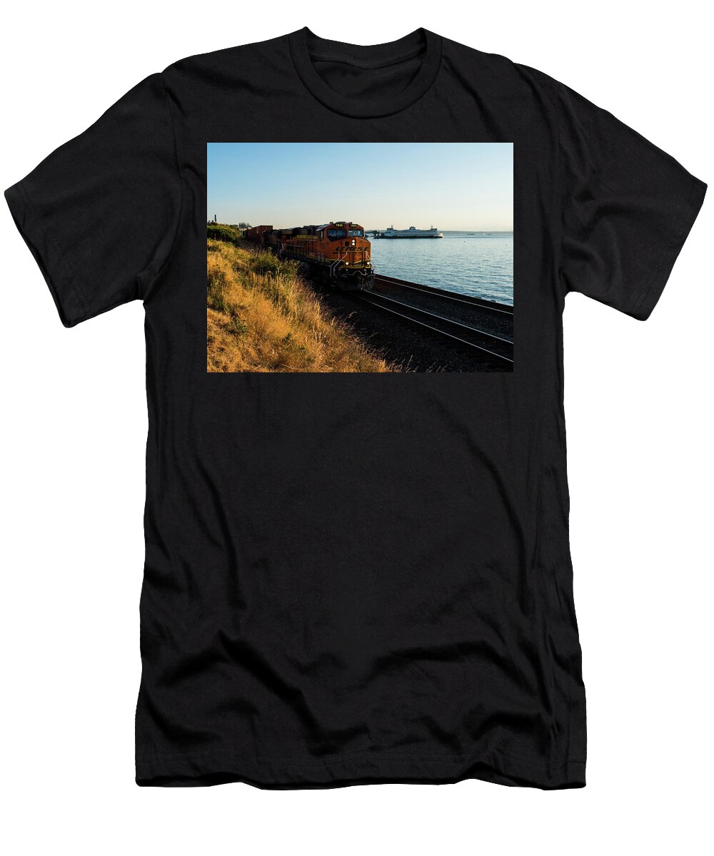Washington T-Shirt featuring the photograph Edmonds Railway #2 by Alberto Zanoni