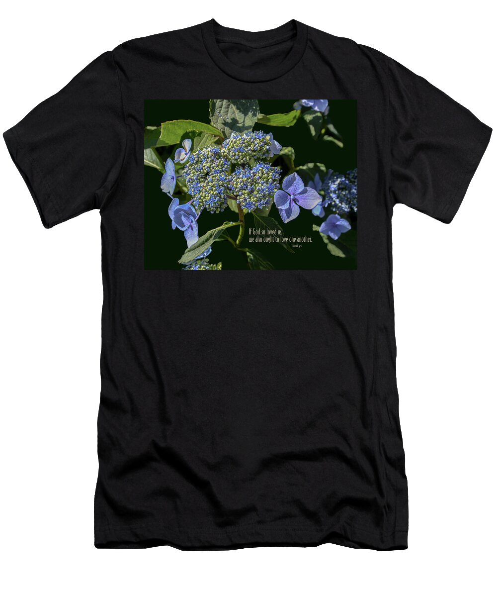 Hydrangea T-Shirt featuring the photograph So Loved by Deborah D Campbell