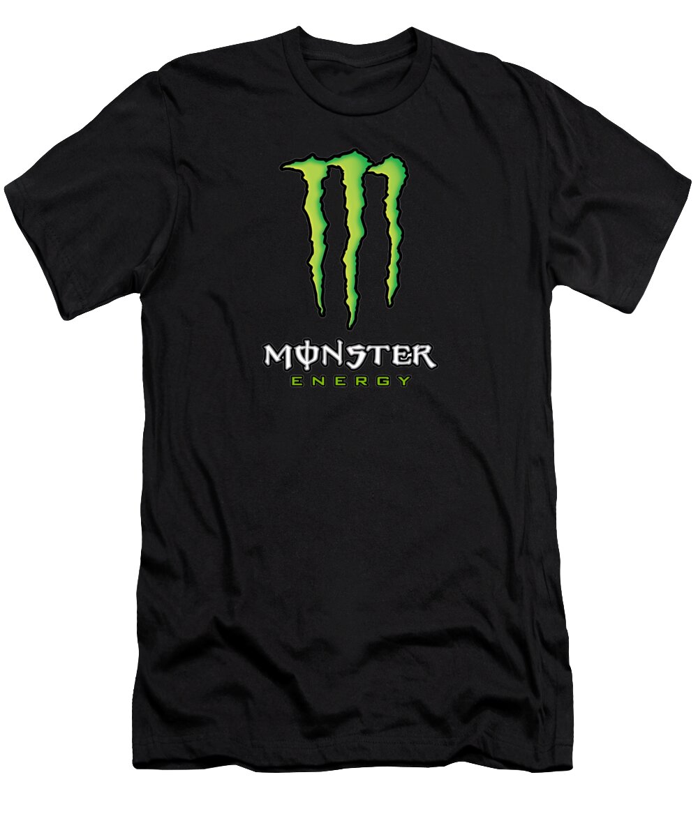 mammal Bukser ulæselig Monster Energy Logo T-Shirt by Susan Siniard - Pixels