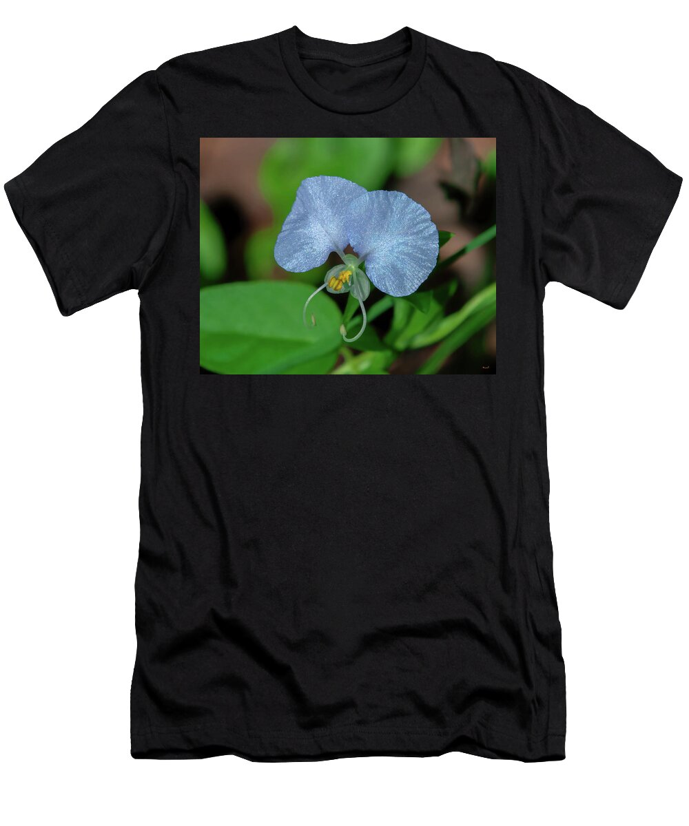 Erect Dayflower T-Shirt featuring the photograph Erect Dayflower DFL1291 by Gerry Gantt