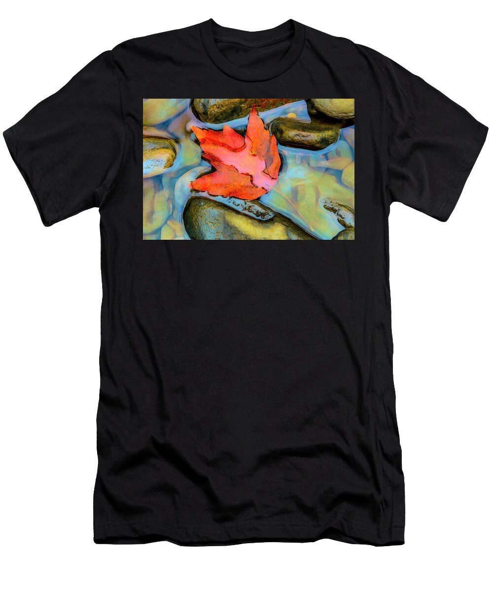 Carolina T-Shirt featuring the photograph Fall Float Painting by Debra and Dave Vanderlaan