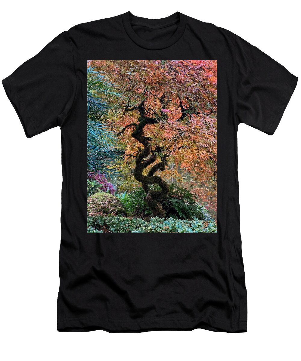 Autumn T-Shirt featuring the photograph Fall Tranquility by Jerry Abbott
