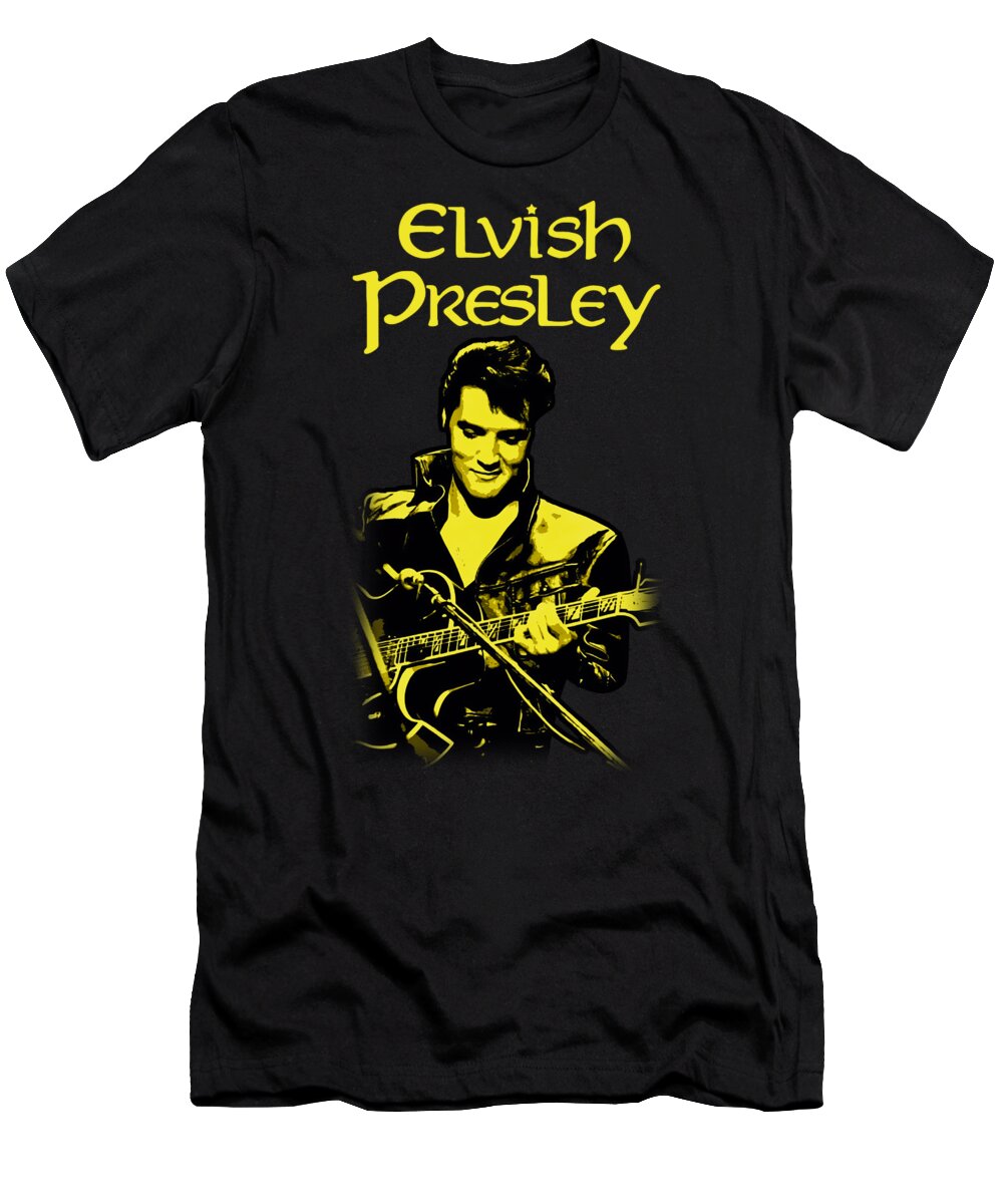Elvis Presley T-Shirt featuring the digital art Falling in Love by Lauren M Jones