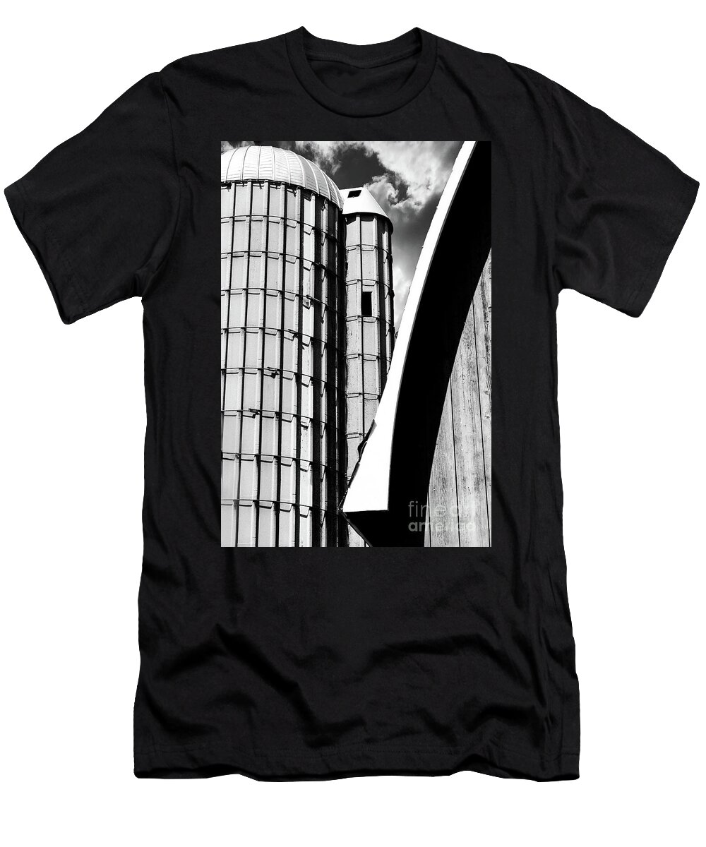 Architecture T-Shirt featuring the photograph Farm Yard Form by Jim Rossol