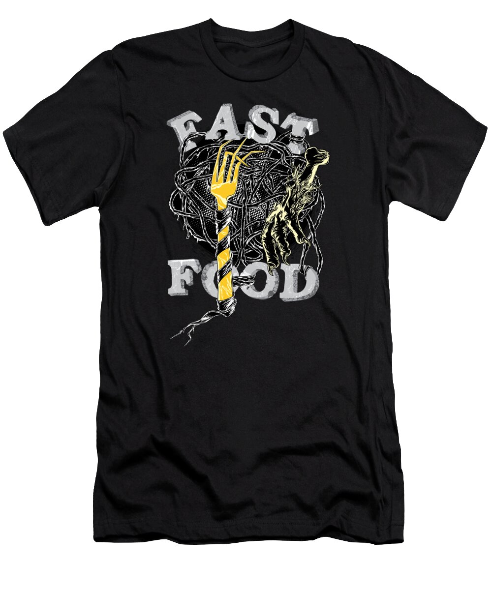 Halloween T-Shirt featuring the digital art Fast Food by Jacob Zelazny