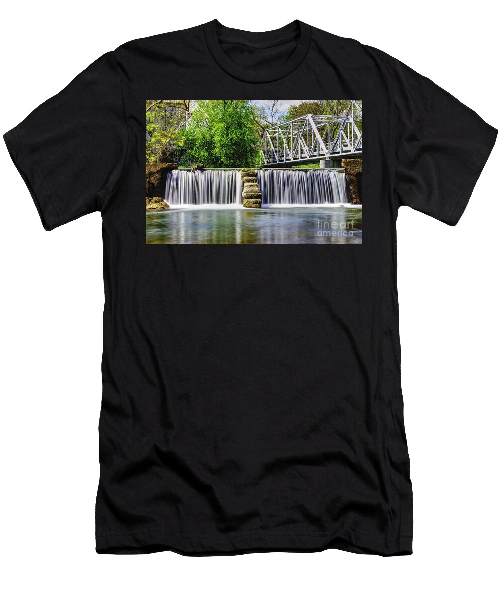 Ozarks T-Shirt featuring the photograph Finley River Dam by Jennifer White