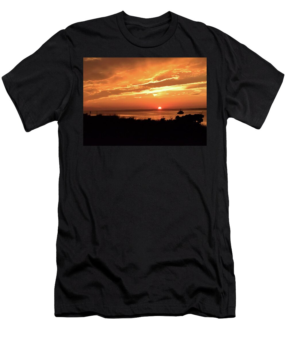 Fire T-Shirt featuring the photograph Fire in the Sky by Christina McGoran
