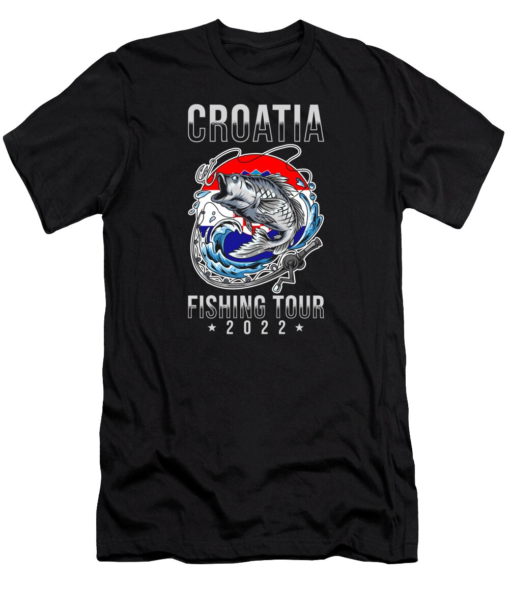 Fishing Tour Croatia 2022 T-Shirt featuring the digital art Fishing Tour Croatia 2022 by Manuel Schmucker