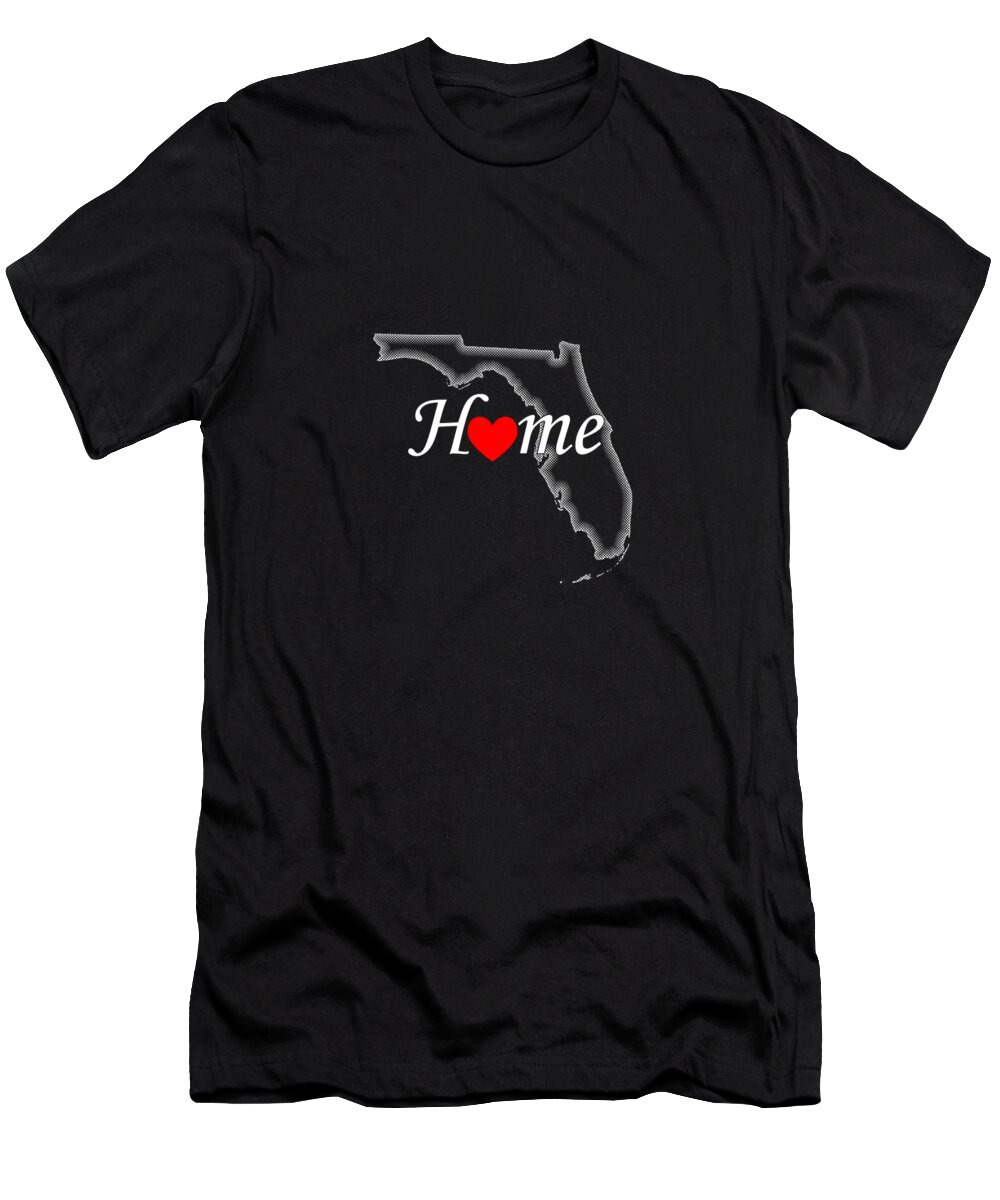 Florida T-Shirt featuring the digital art Florida Home by Jacob Zelazny