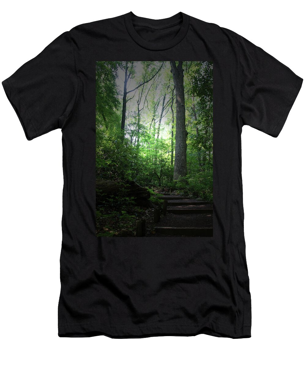 Green T-Shirt featuring the photograph Forest 6983 by Carolyn Stagger Cokley