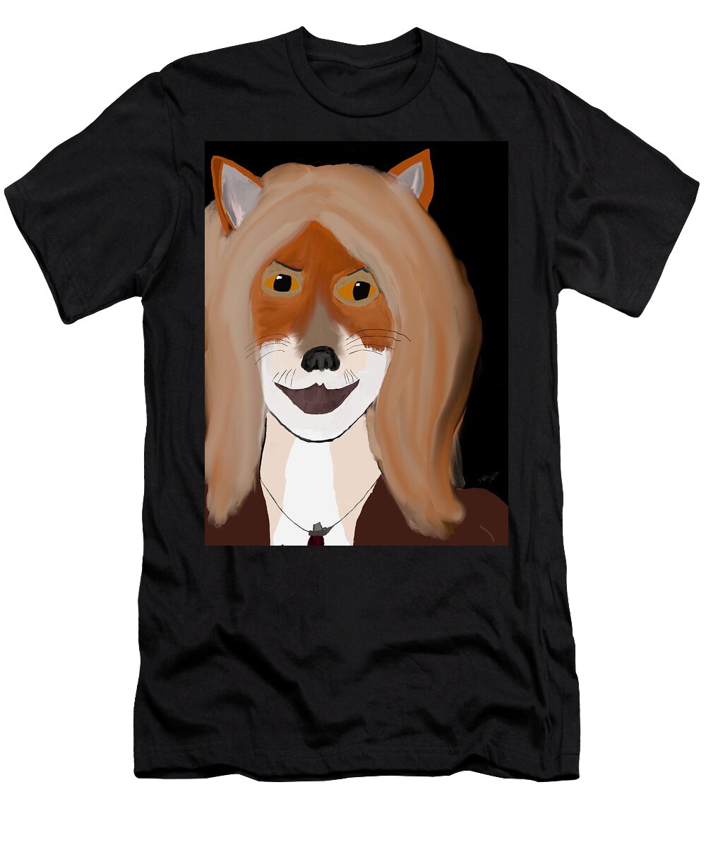  T-Shirt featuring the photograph Foxy by Michelle Hoffmann