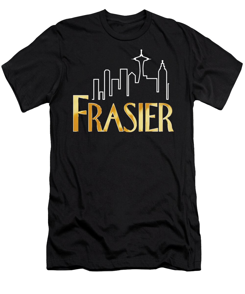 Frasier Crane T-Shirt featuring the digital art Frasier by Amira Timber