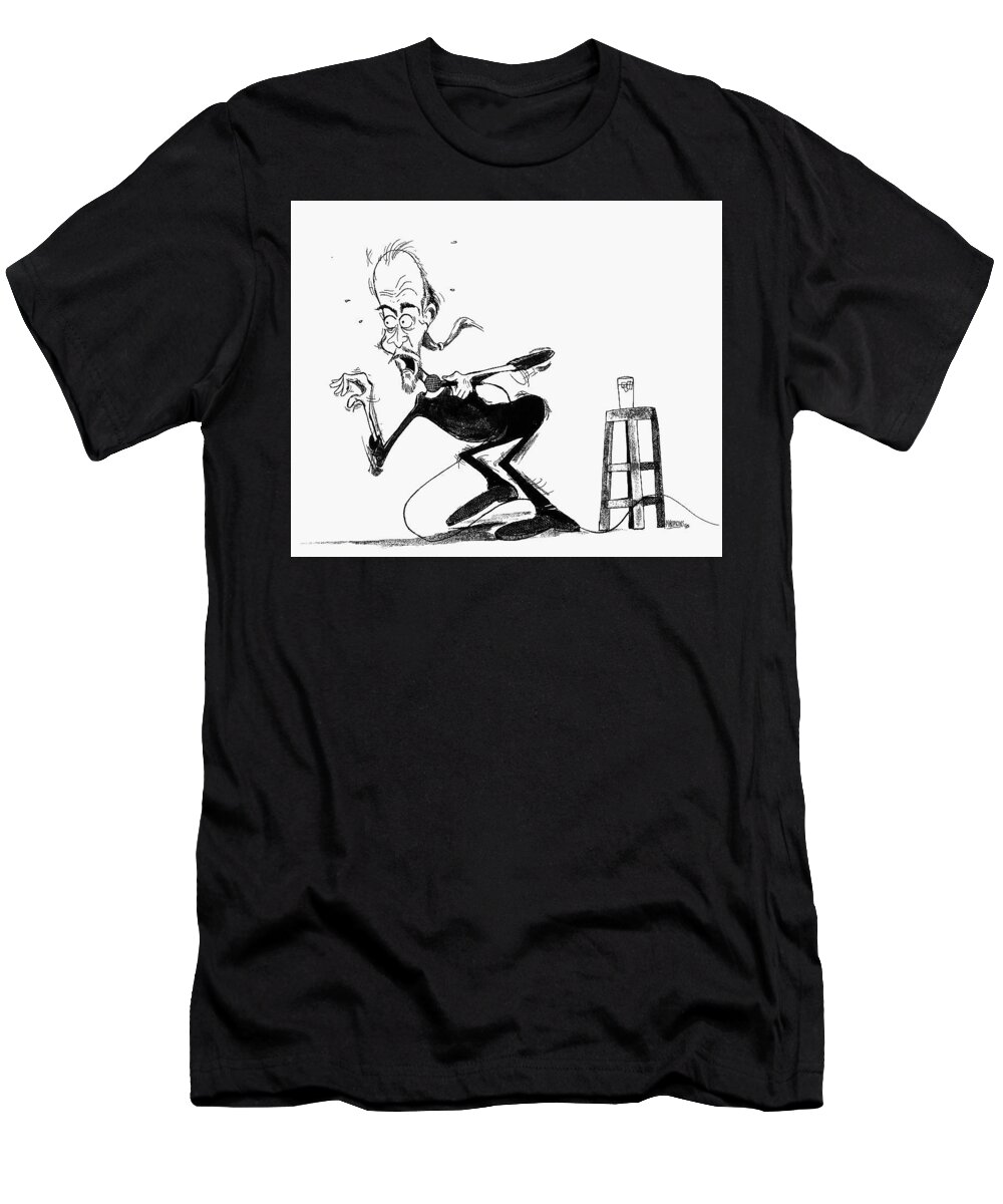 George T-Shirt featuring the drawing George Carlin by Michael Hopkins