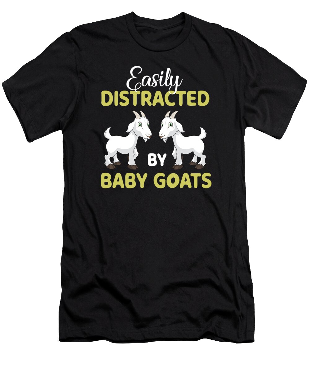 Goat T-Shirt featuring the digital art Gift For Goat Lover by RaphaelArtDesign