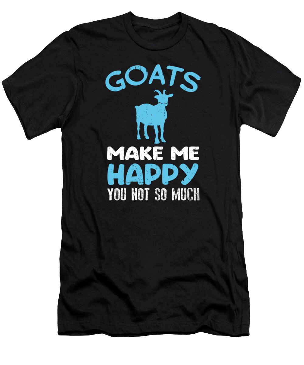 Goat T-Shirt featuring the digital art Gift Idea For Goat Farmers by RaphaelArtDesign