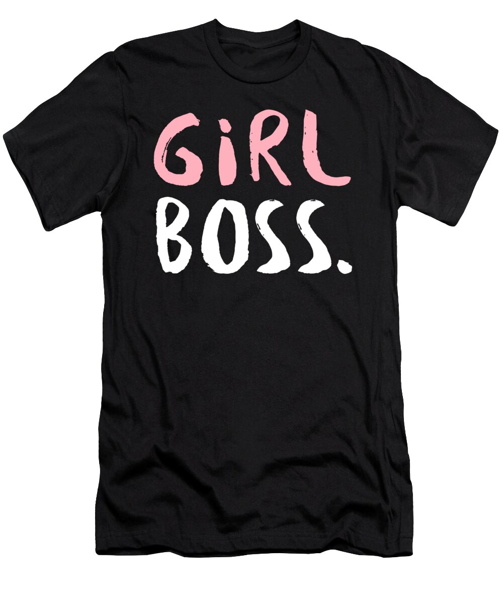 Entrepreneur T-Shirt featuring the digital art Girl Boss by Jacob Zelazny