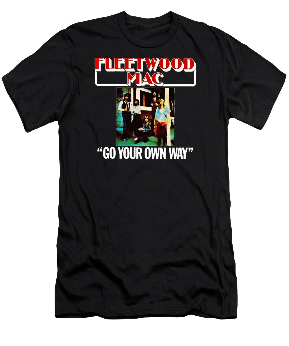 Fleetwood Mac T-Shirt featuring the digital art Go Your Own Way Album by Andre Kurnia