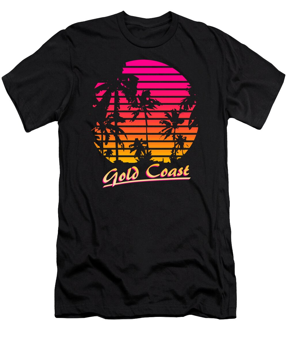 Australia T-Shirt featuring the digital art Gold Coast by Filip Schpindel