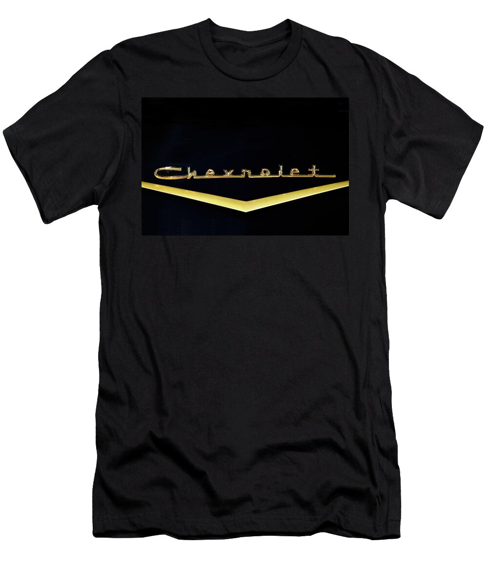 Chevy Bel Air T-Shirt featuring the photograph Golden Chevy by Lens Art Photography By Larry Trager