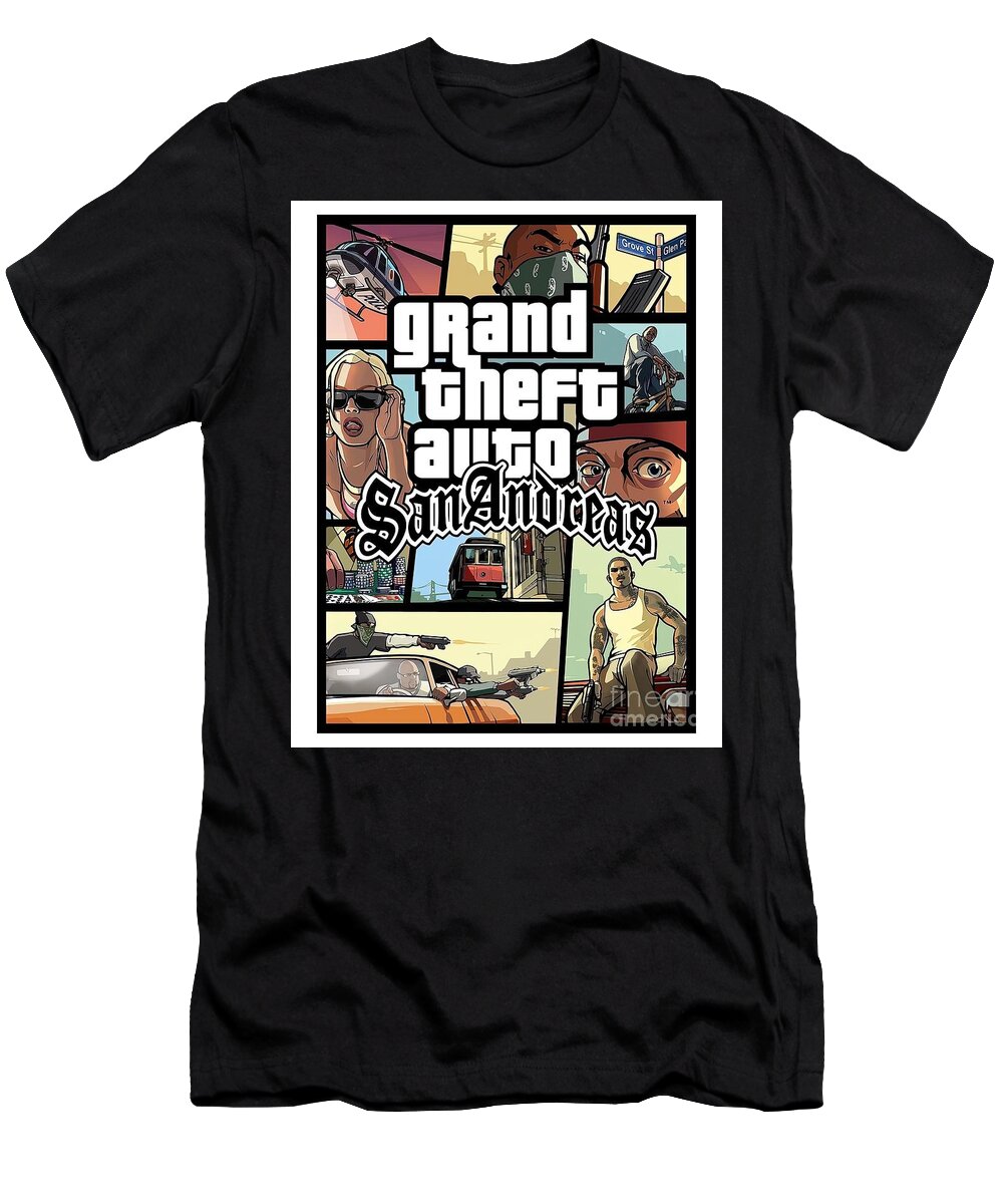 Grand Theft Auto: San Andreas'  Video game print, Retro games