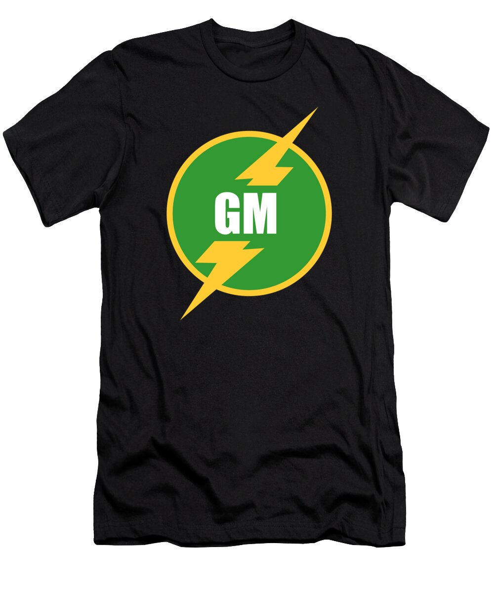Funny T-Shirt featuring the digital art Groomsmen Gm Logo by Flippin Sweet Gear