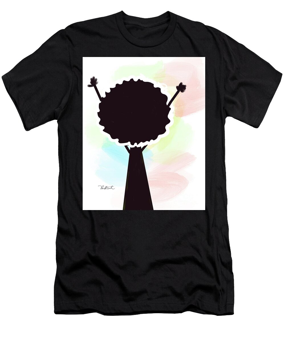  T-Shirt featuring the digital art Hallelujah by D Powell-Smith