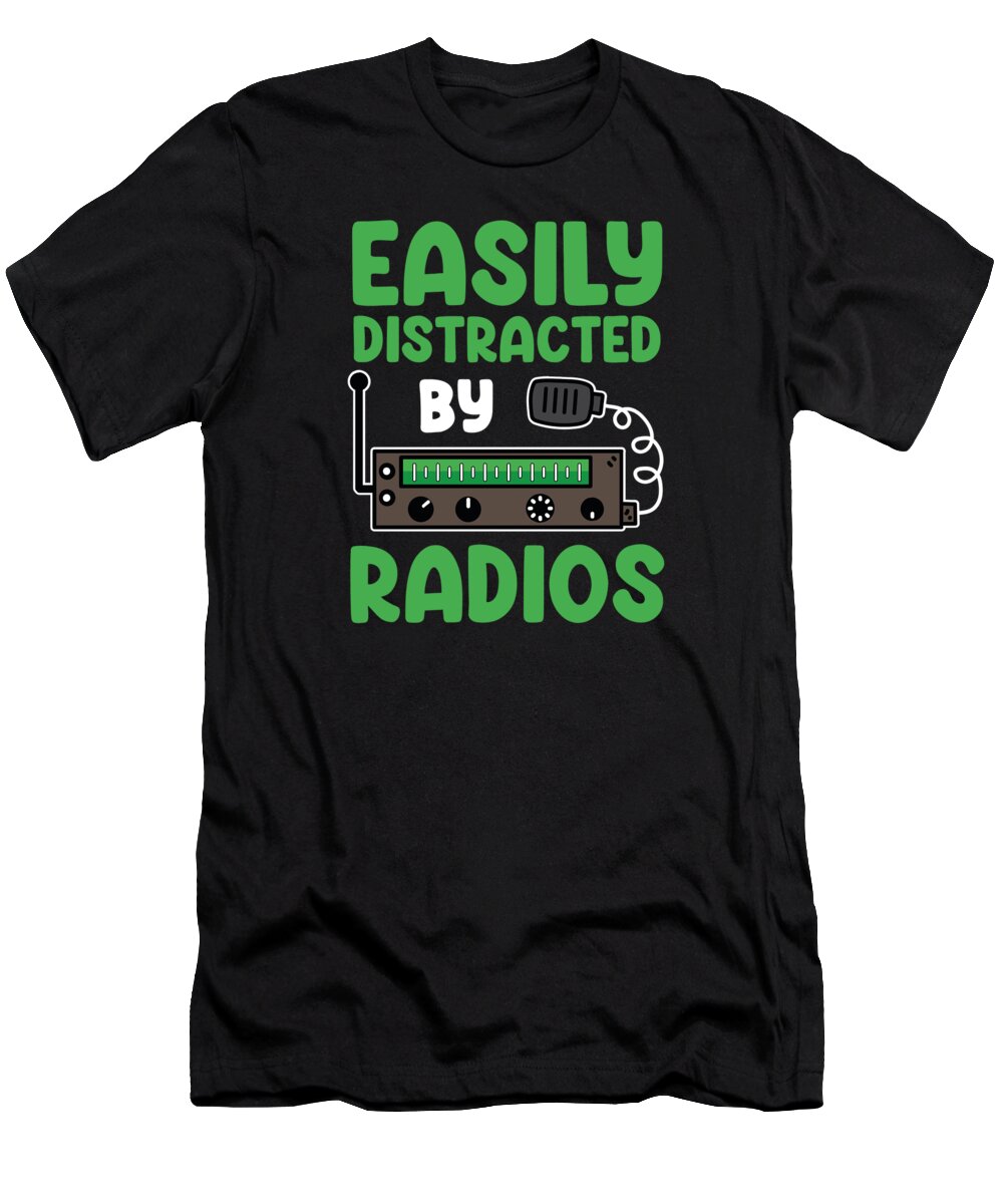 Ham Radio T-Shirt featuring the digital art Ham Radio Operator Amateur Radio Morse Ham Radio by Toms Tee Store