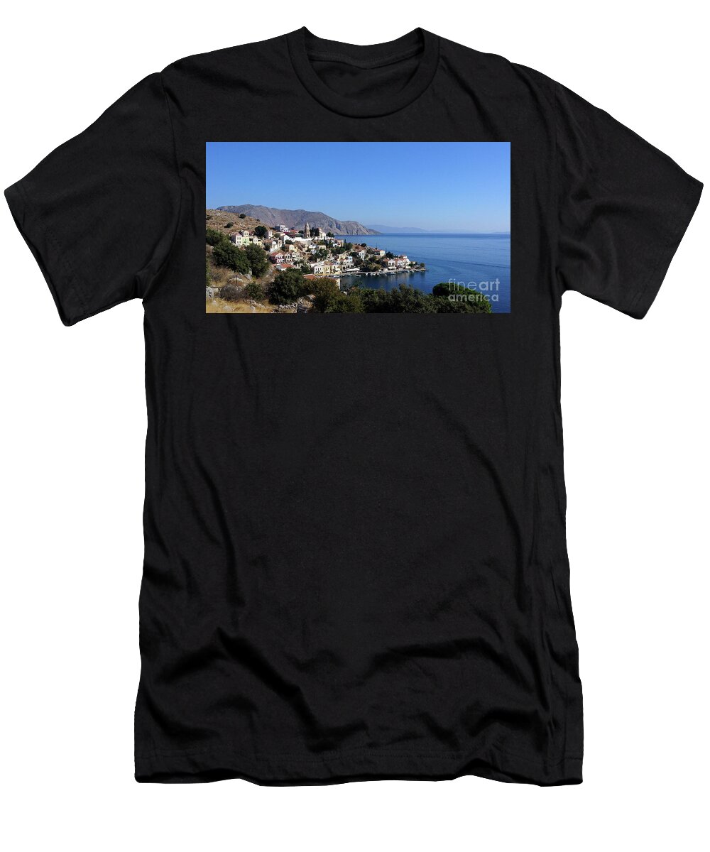 Symi T-Shirt featuring the photograph Harani Bay, Symi by Paul Boizot
