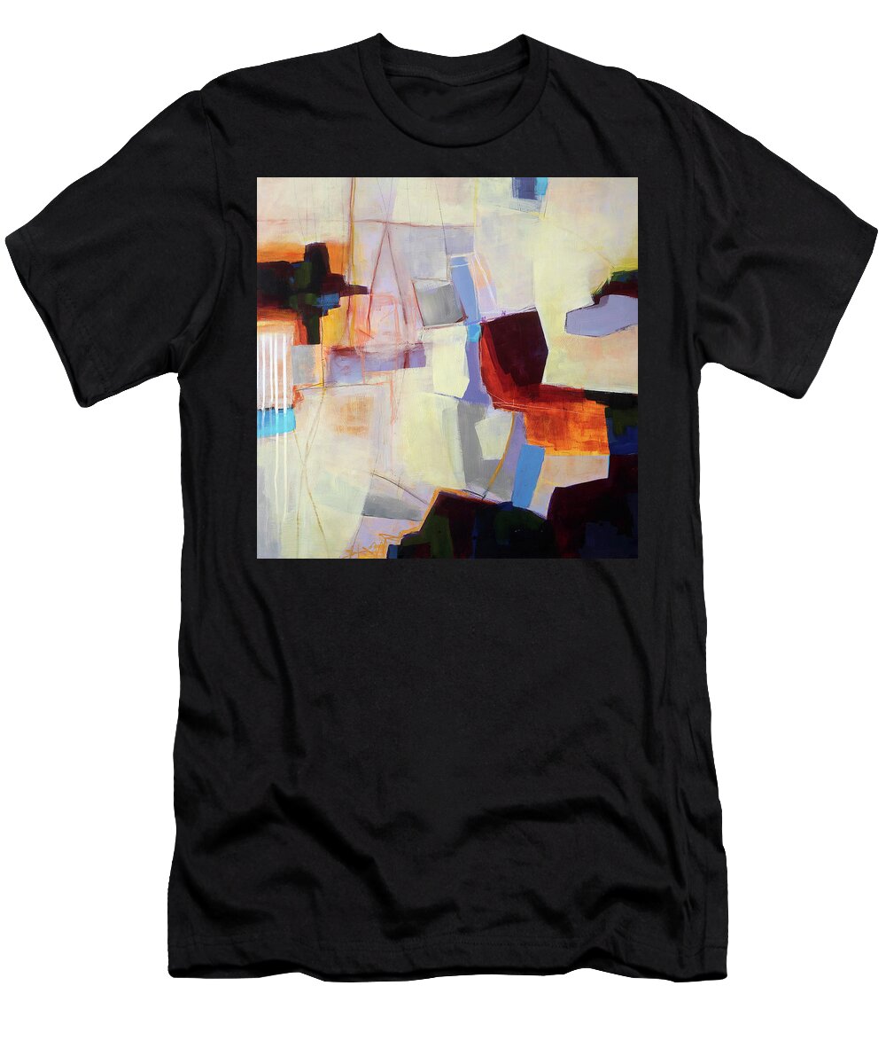 Abstract Art T-Shirt featuring the painting Harbour's Edge #4 by Jane Davies