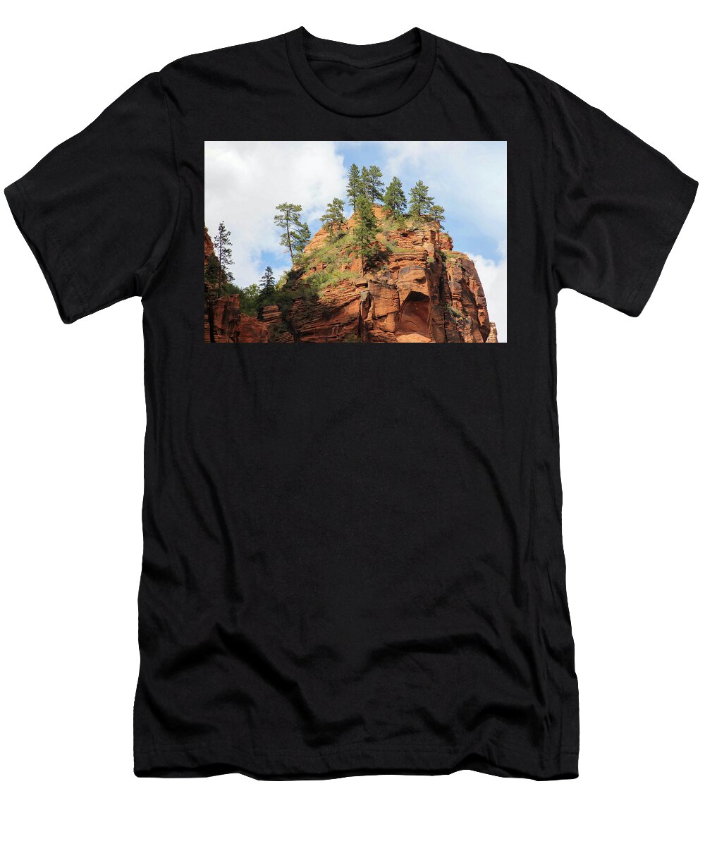 Landscape T-Shirt featuring the photograph High Above the Canyon by Robert Carter