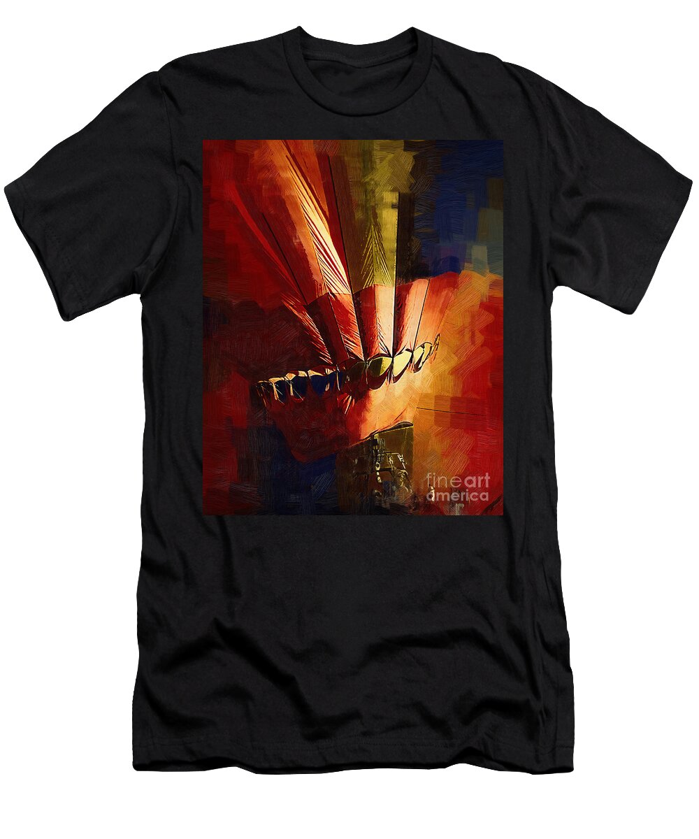 San Diego T-Shirt featuring the digital art Hot Air Balloon Ready to Go by Kirt Tisdale