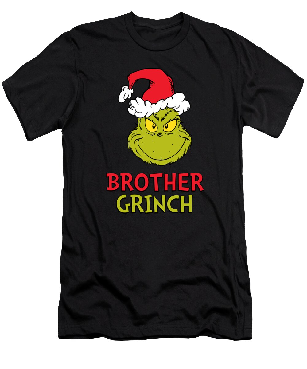 Grinch T-Shirt featuring the digital art How the Grinch Stole Christmas - Brother Grinch by Tinh Tran Le Thanh