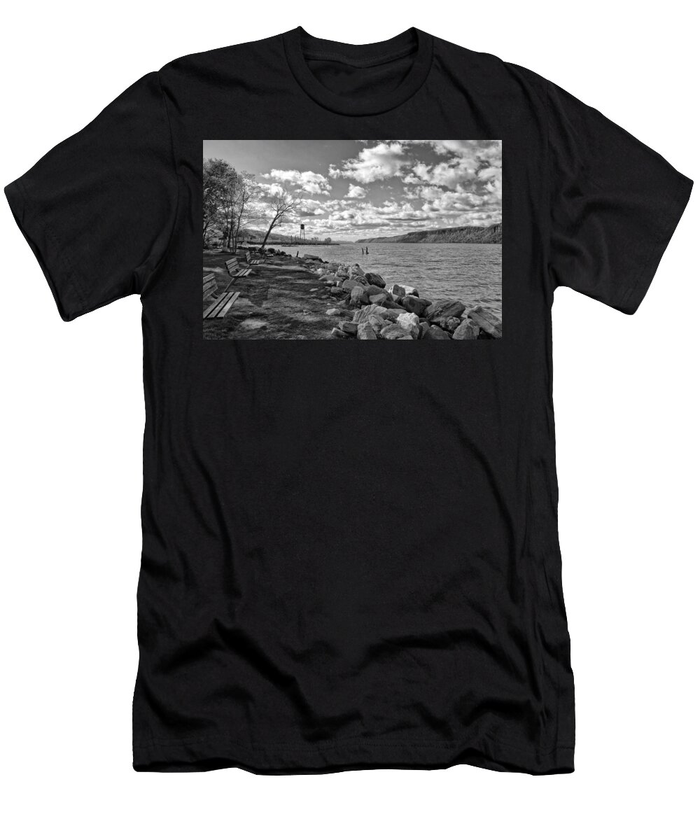 River T-Shirt featuring the photograph Hudson River New York City View by Russel Considine
