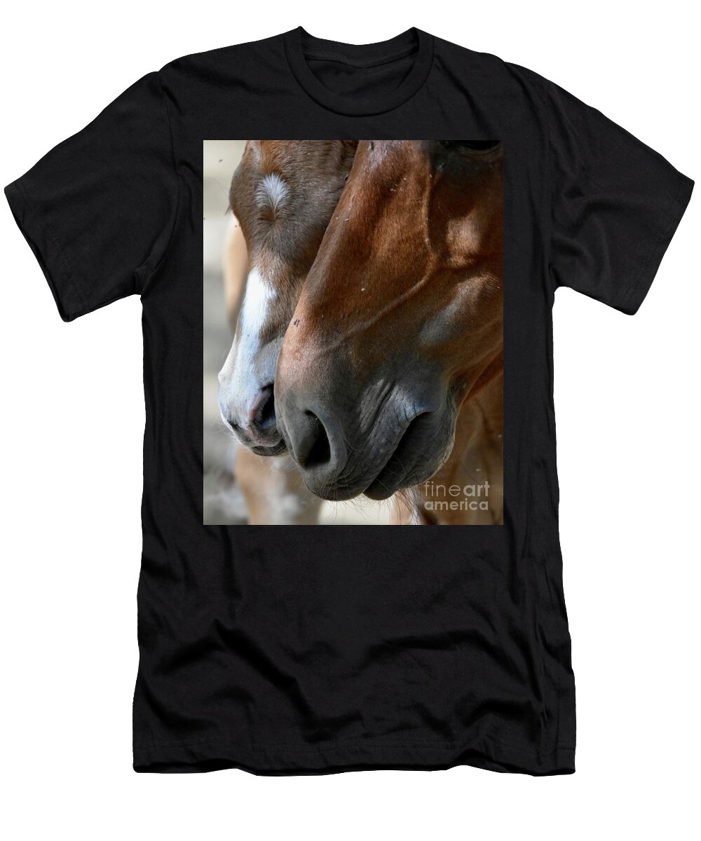 Salt River Wild Horses T-Shirt featuring the digital art I Love You Mommy by Tammy Keyes