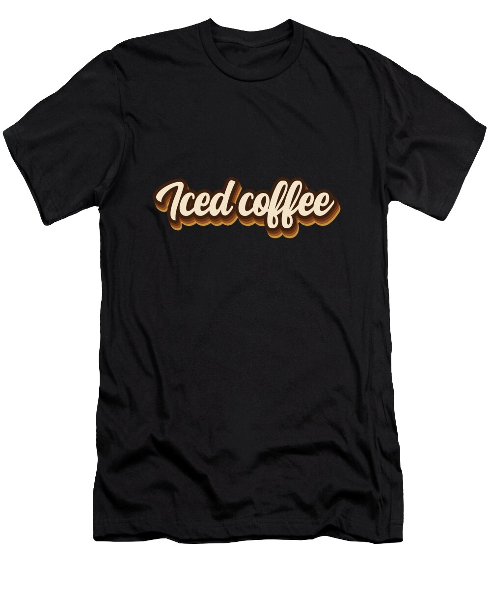 Iced Coffee T-Shirt featuring the drawing Iced coffee by Bruno