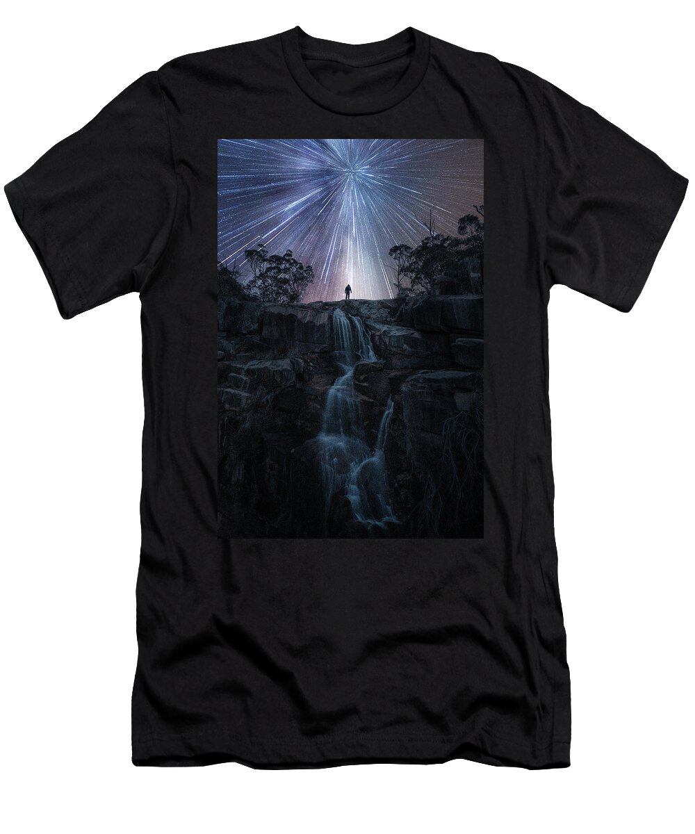Gibraltar Falls T-Shirt featuring the photograph Prometheus Rising by Ari Rex