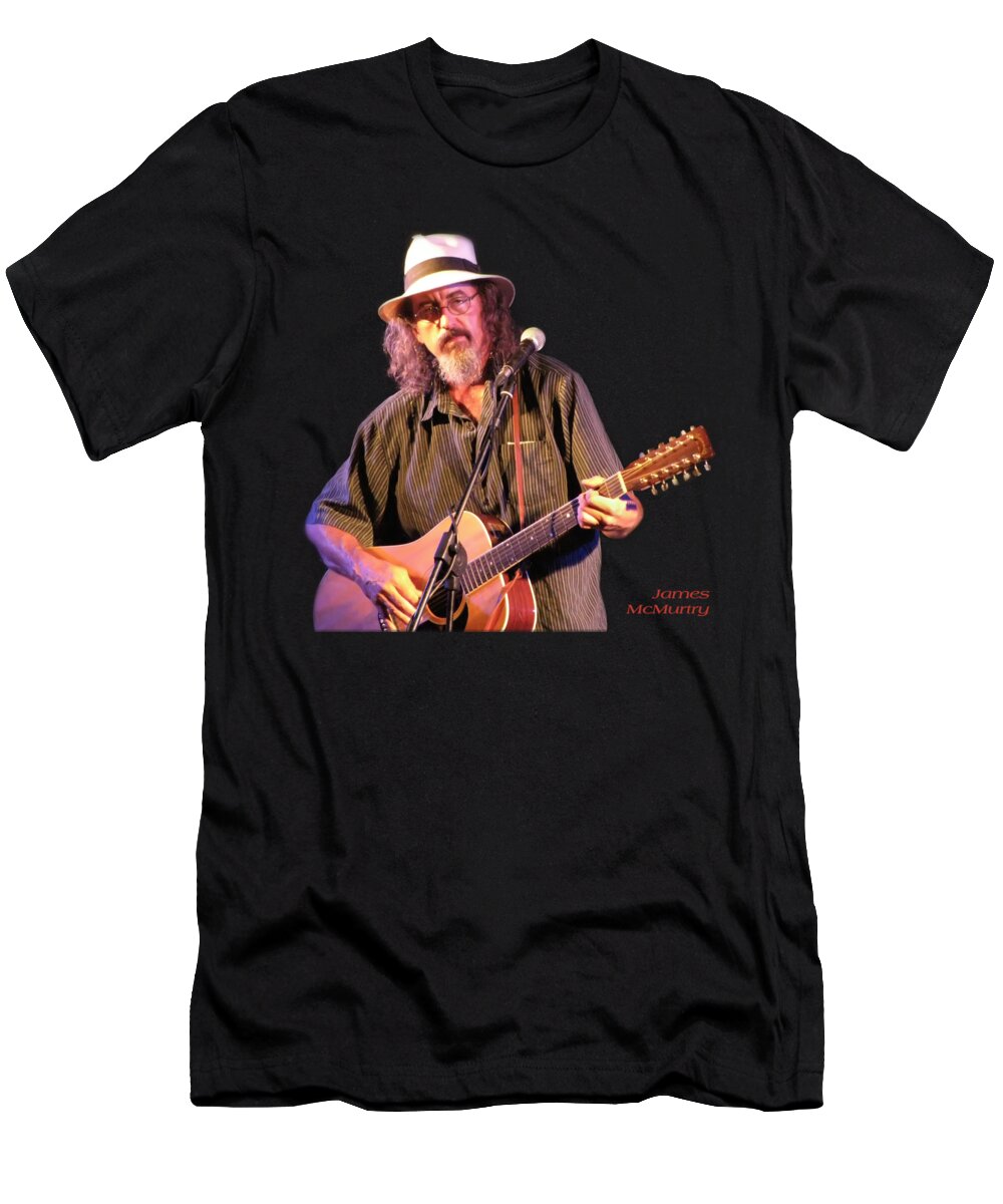 T-shirt T-Shirt featuring the photograph James McMurtry Live on Stage by Micah Offman