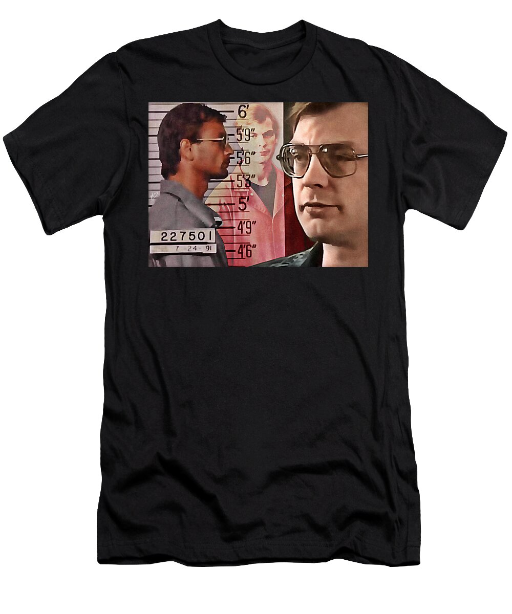 Jeffrey Dahmer T-Shirt featuring the painting Jeffrey Dahmer by Mark Baranowski