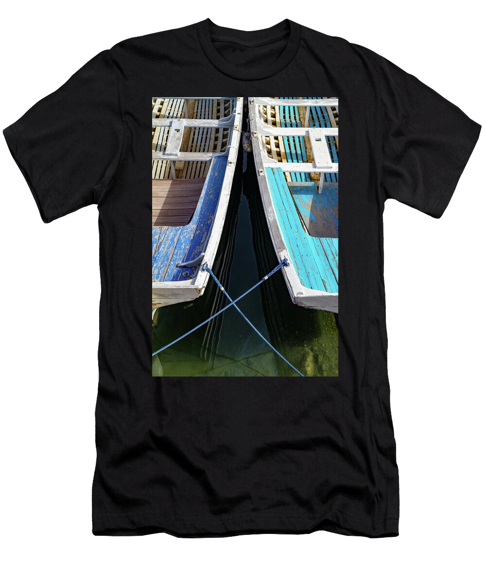 Sea T-Shirt featuring the photograph Just The To Of Us by Stelios Kleanthous