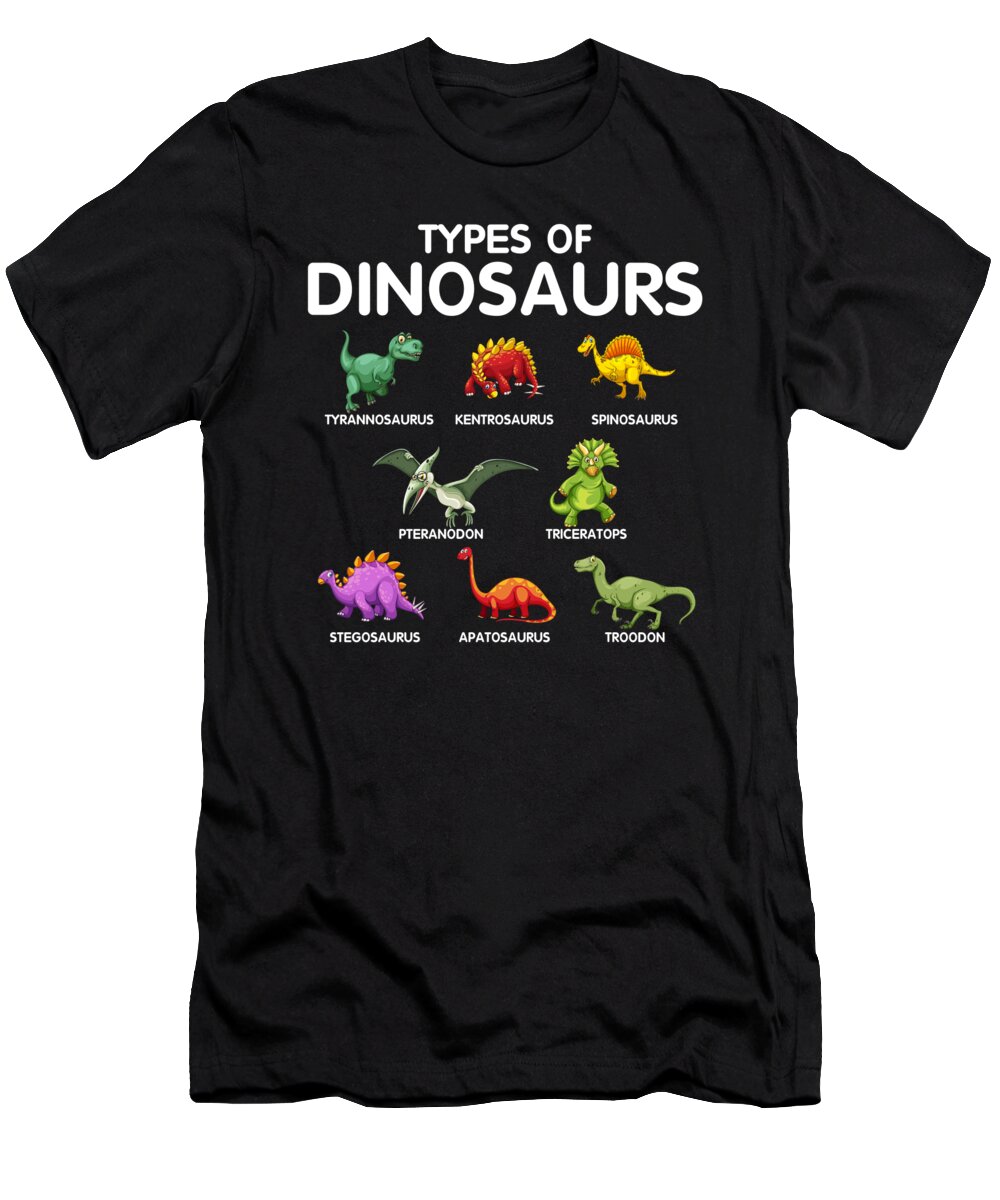 Kids Types Of Dinosaurs Dino Identification Poster
