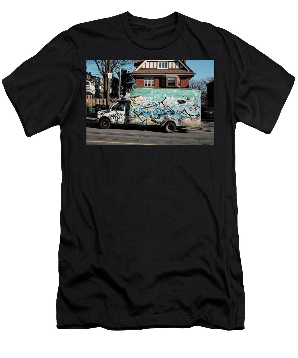 Urban T-Shirt featuring the photograph Kingston Street Truck by Kreddible Trout