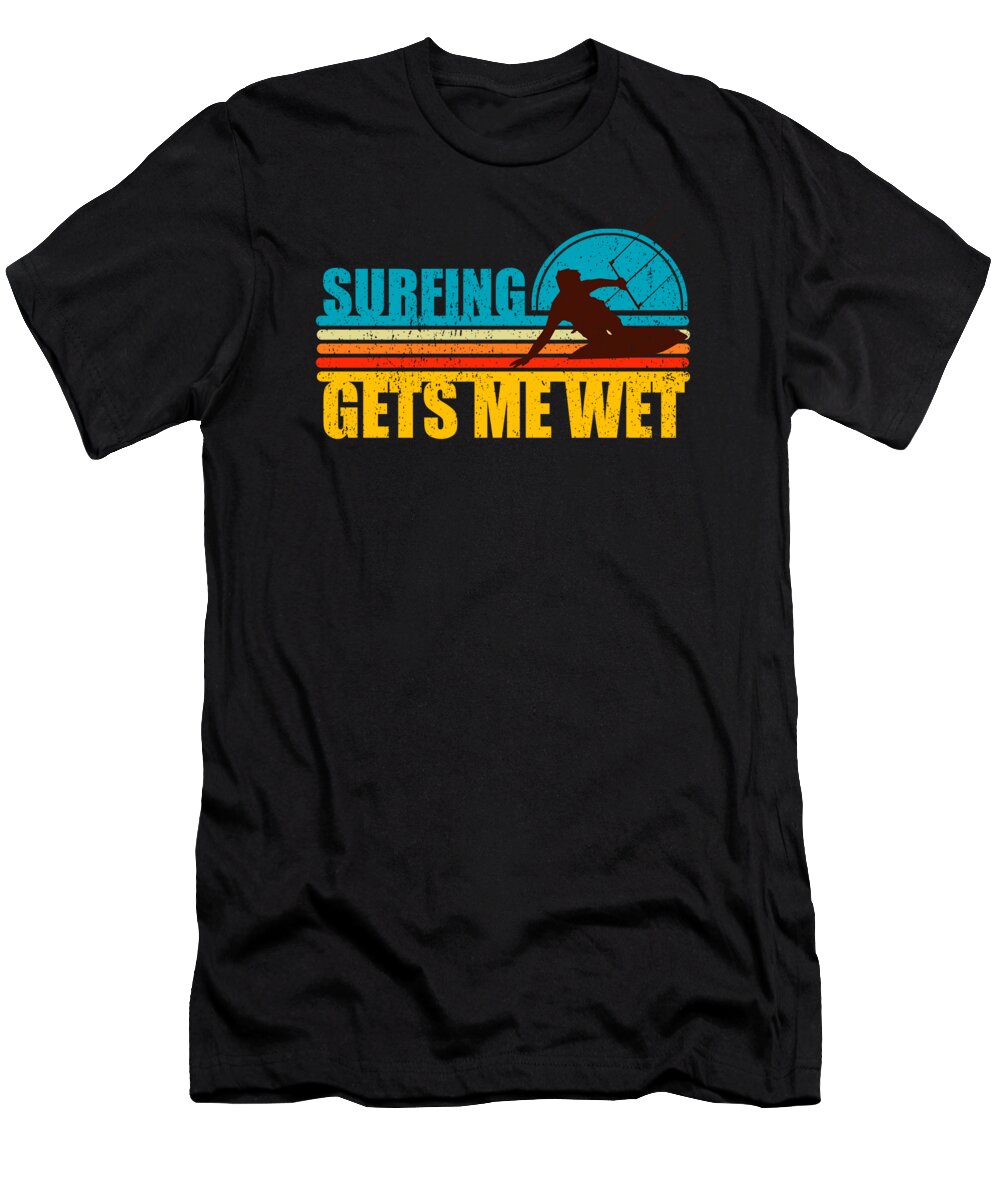 Kitesurfing T-Shirt featuring the digital art Kitesurfing Gets Me Wet by Me