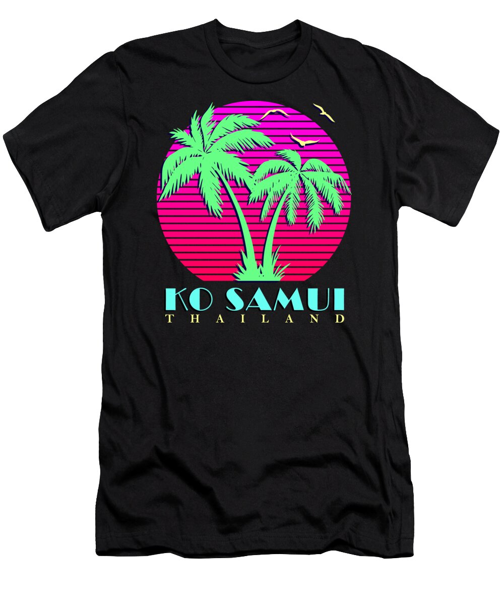 Classic T-Shirt featuring the digital art Ko Samui by Filip Schpindel