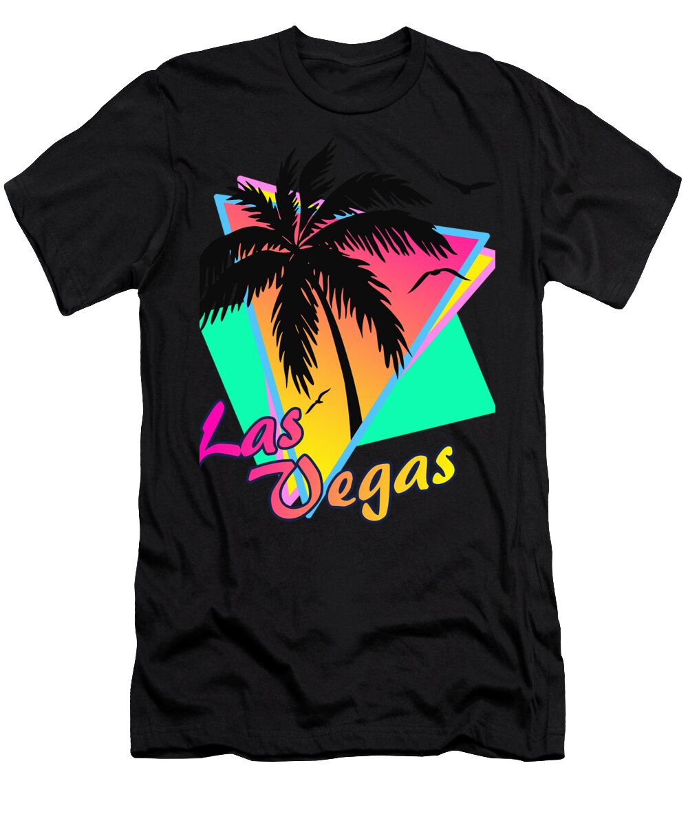Nevada T-Shirt featuring the digital art Las Vegas by Filip Schpindel