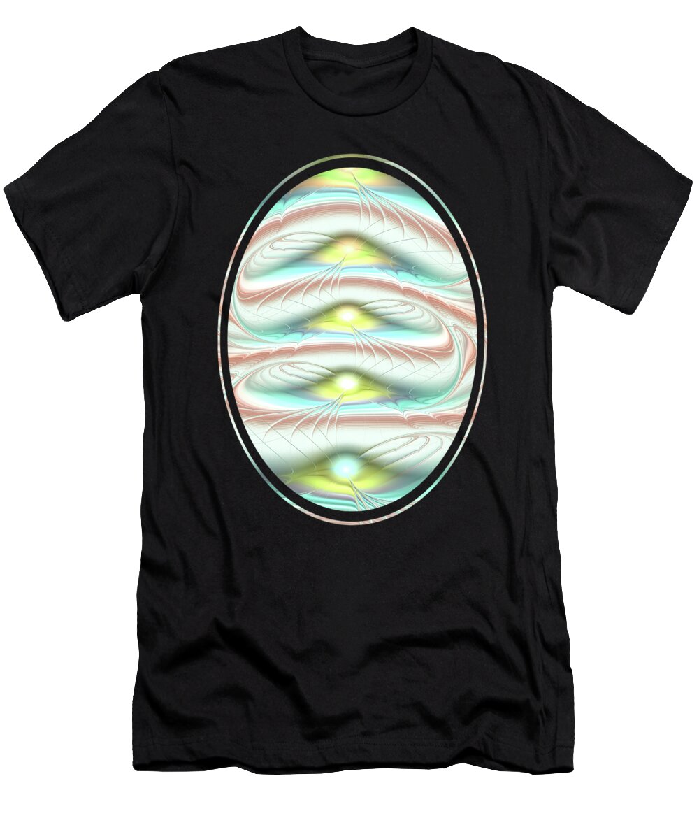 Layer T-Shirt featuring the digital art Layers by Anastasiya Malakhova
