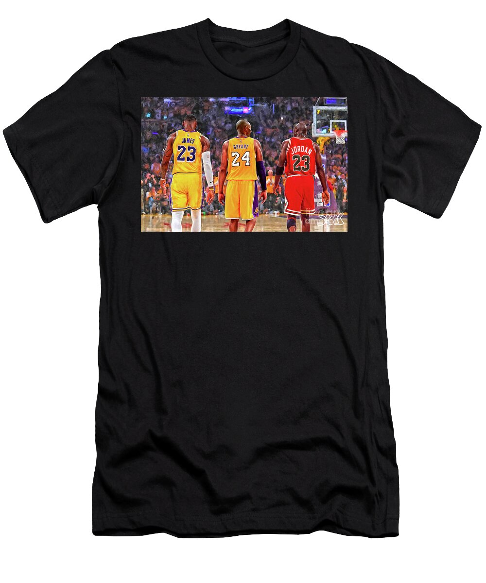 New Kobe Bryant, Michael Jordan & LeBron James Unisex Silkscreen