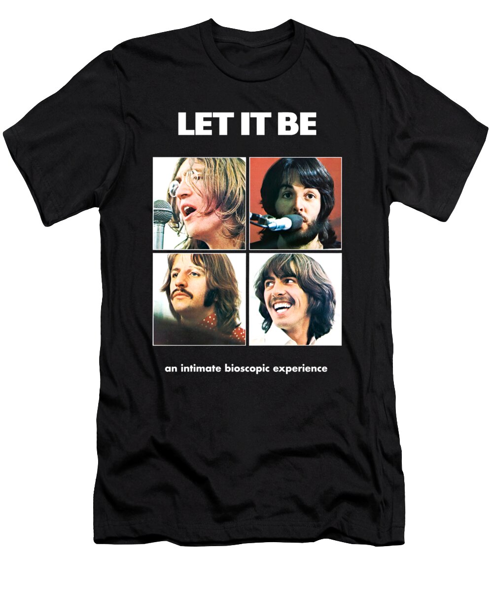 Beatles T-Shirt featuring the digital art Let It Be by Wakhu Mello